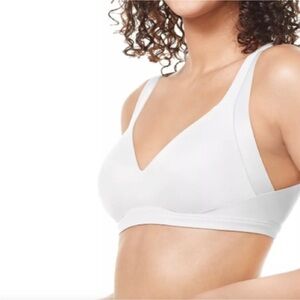 XL Warner’s white no side effects wireless bra